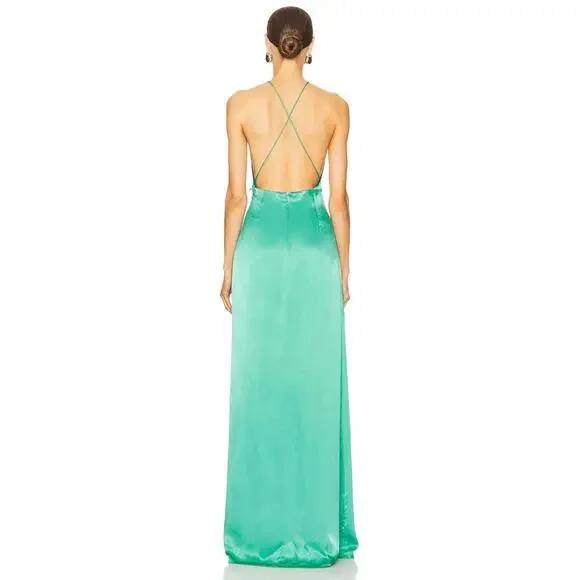 green dress net a porter Ever-Pretty Inclusive 2026 Sparkly and Shine Plus Size High-Low A-Line Front Slit Evening Dress main image 0